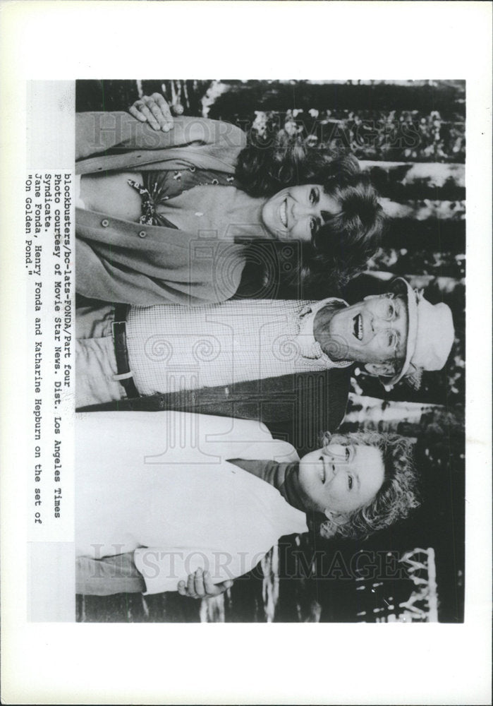 1990 Press Photo Jane Fonda Henry Fonda Katharine Pond - Historic Images