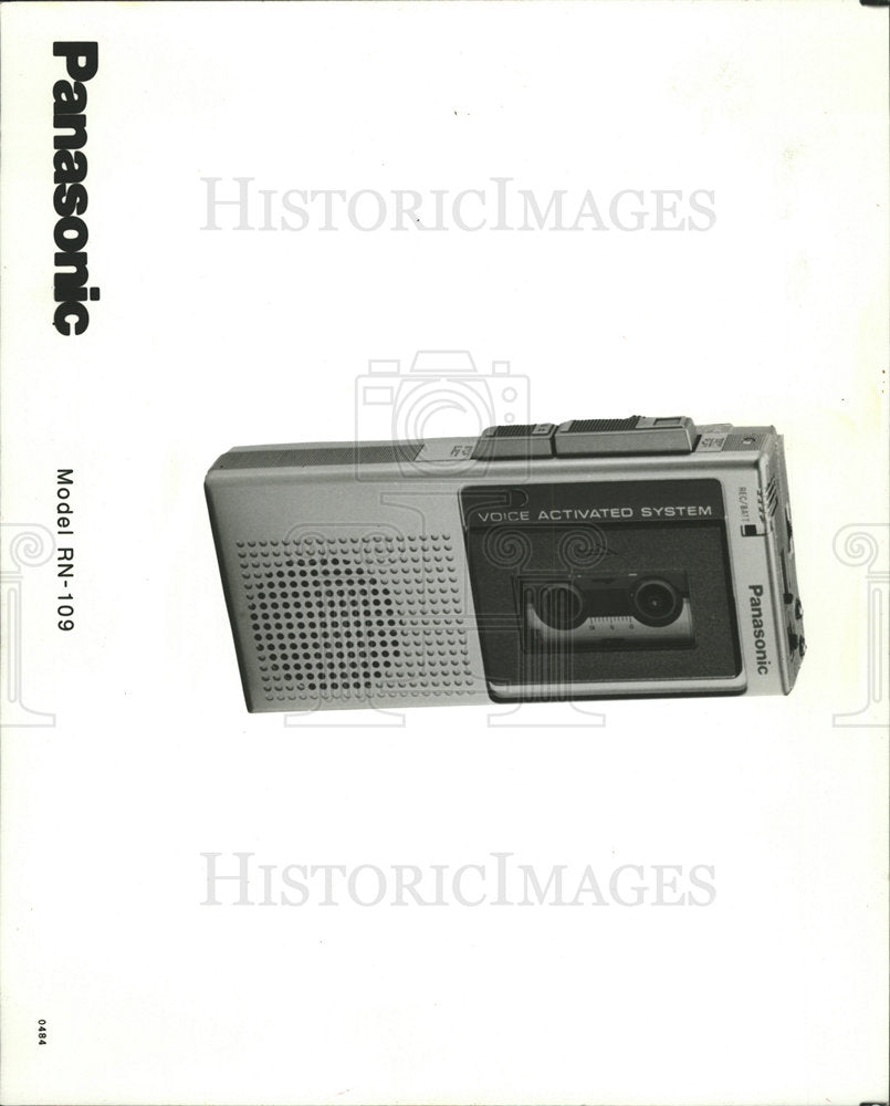 1984 Press Photo Panasonic Microcassette Recorder - Historic Images