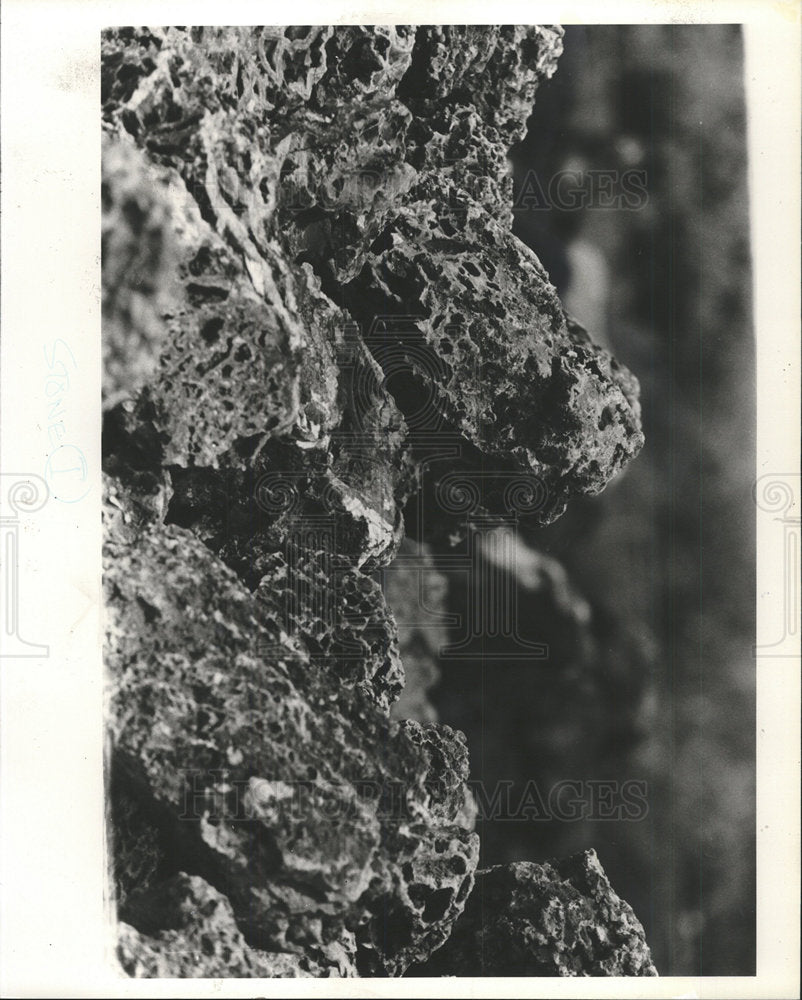 1981 Press Photo Volcanic Rocks - Historic Images