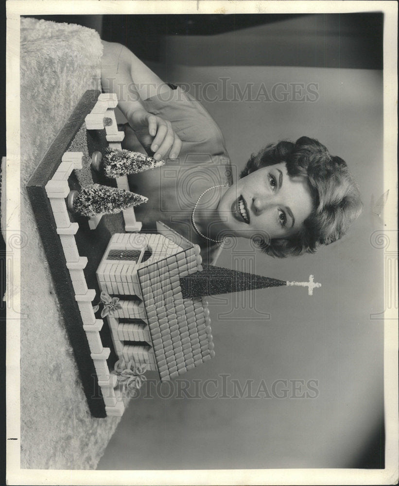 1962 Press Photo Decoration Christmas Sugar Cubes - Historic Images