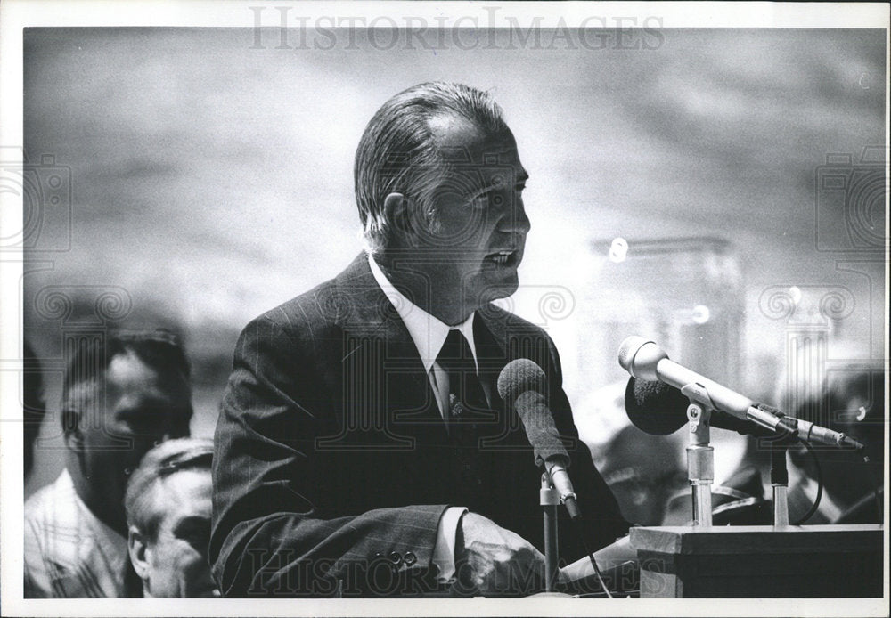 1973 Press Photo Spiro Agnew US Vice President Colorado - Historic Images