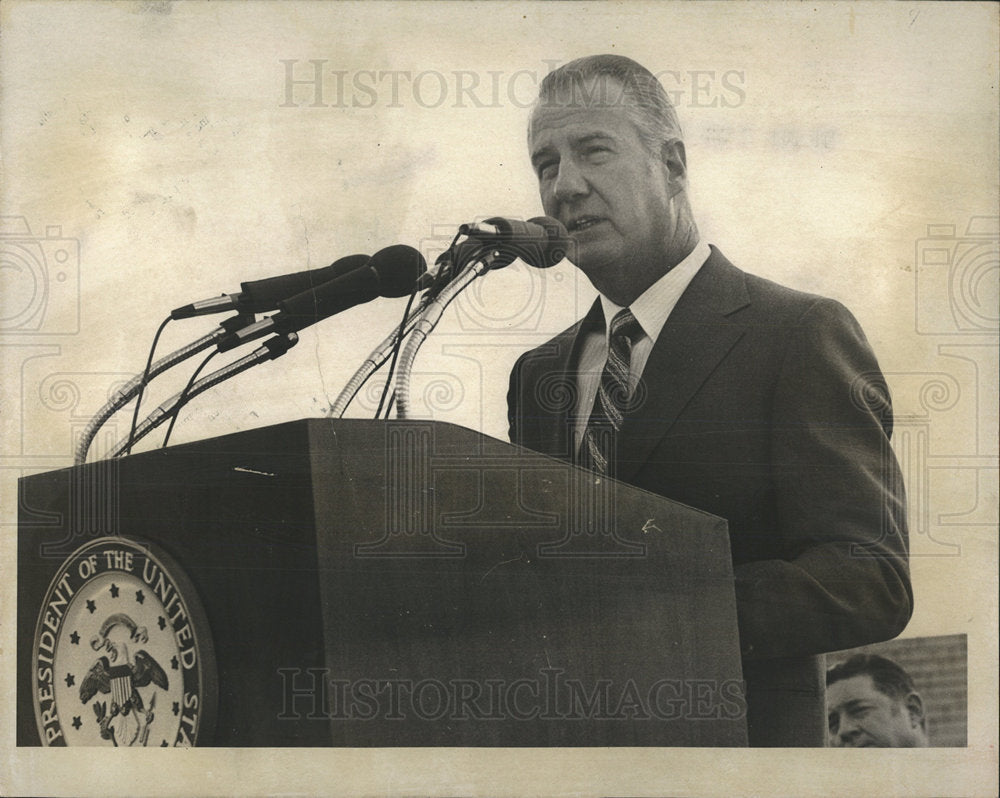 1971 Press Photo U.S. Vice President Spiro Agnew - Historic Images