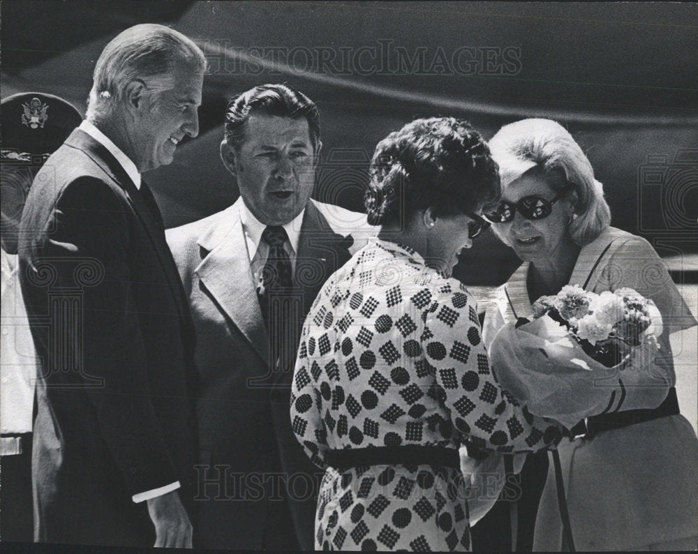 1973 Press Photo Spiro Agnew Vanderhoof Agnew John - Historic Images