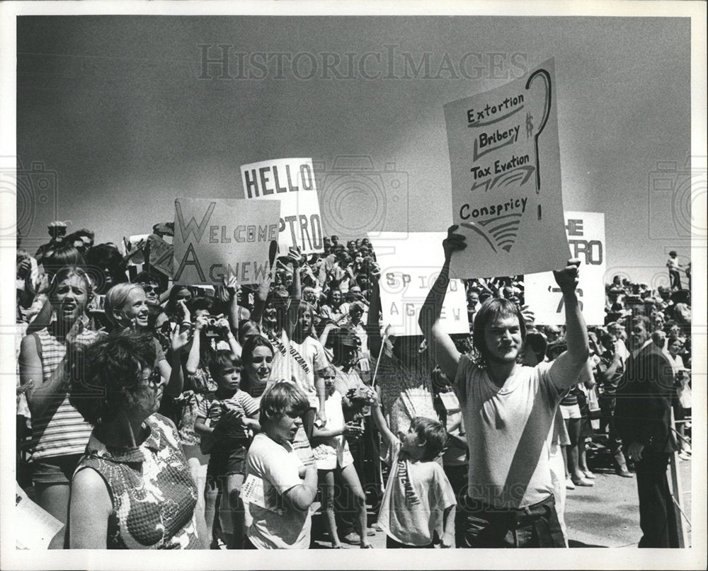 1973 Press Photo VP Spiro Agnew Colorado Visit - Historic Images