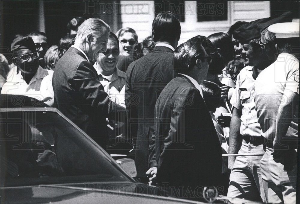 1973 Press Photo Spiro Theodore Agnew Richard Nixon - Historic Images