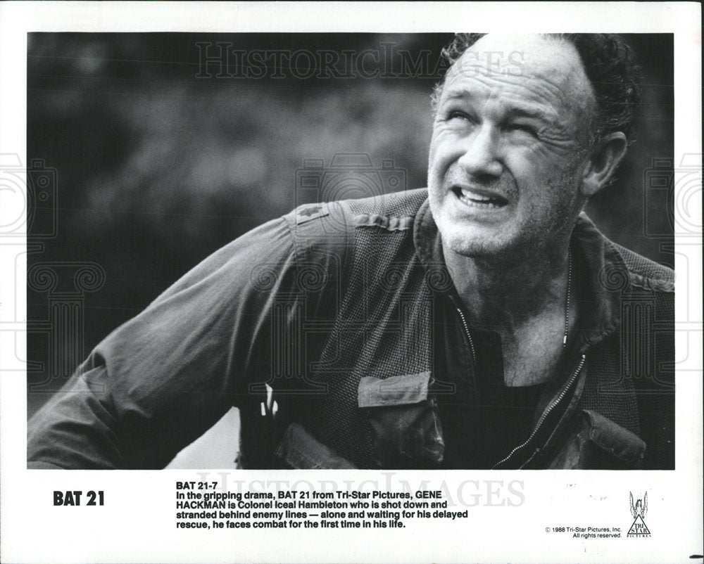 1988 Press Photo Gene Hackman Actor Novelist Chicago - Historic Images