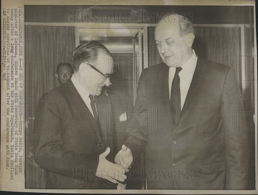 1967 Press Photo Lebanon Prime Minister George Hakim - Historic Images