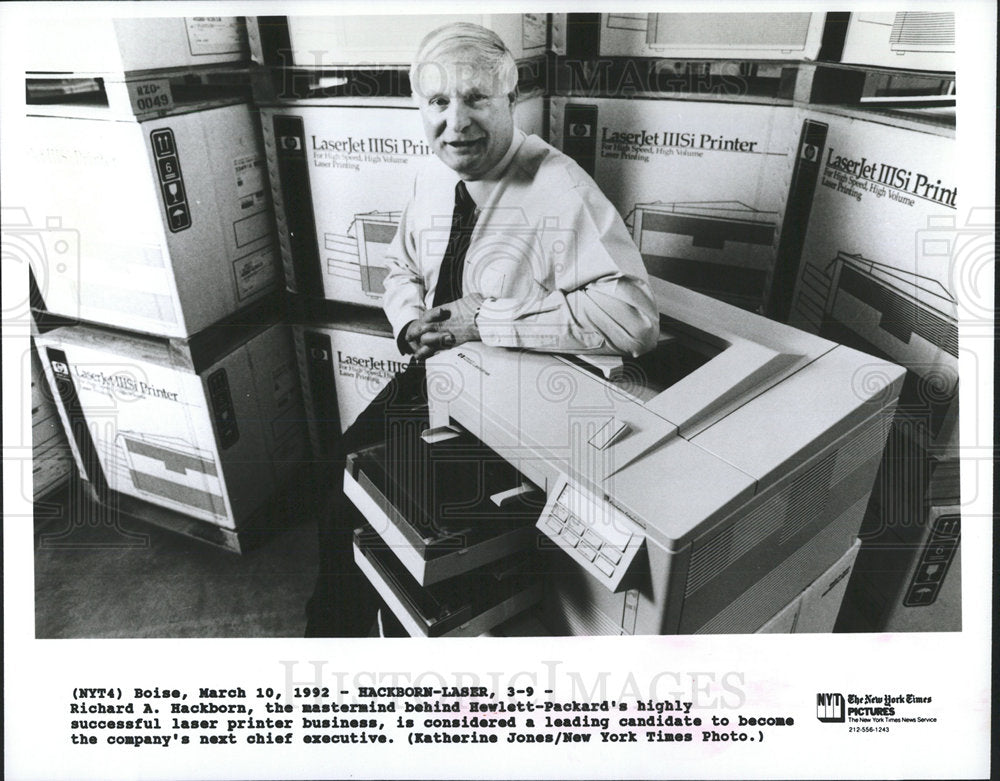 1992 Photo Hewlett-Packard Director Richard Hackborn - Historic Images