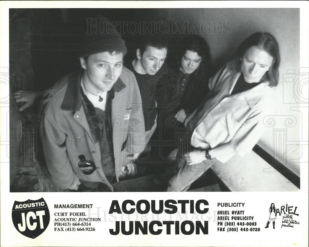 1996 Press Photo Acoustic Junction Musicians Chicago - Historic Images