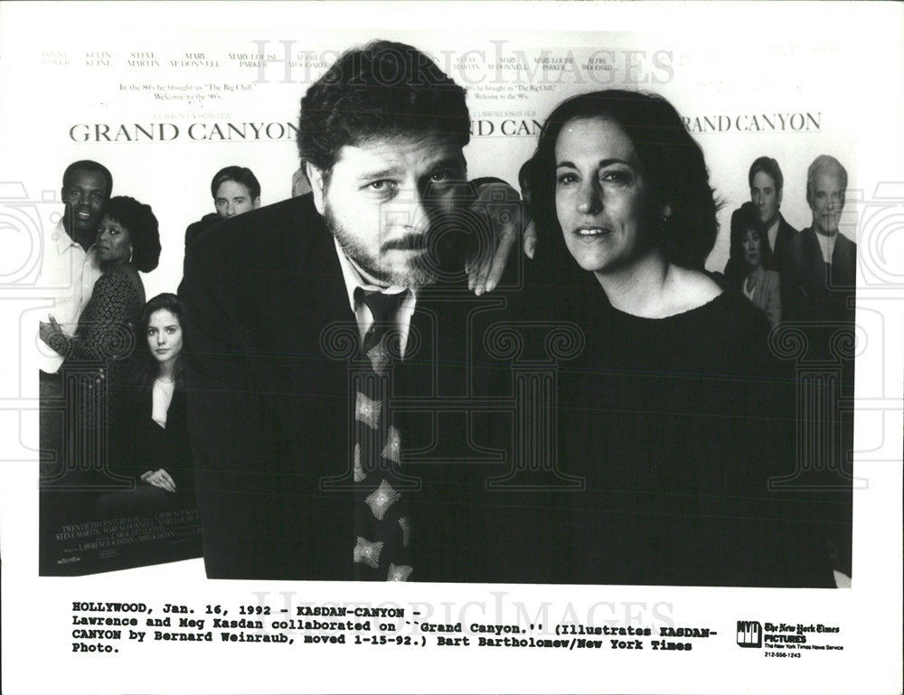 1992 Press Photo Kasdan Canyon Lawrence Hollywood Meg - Historic Images