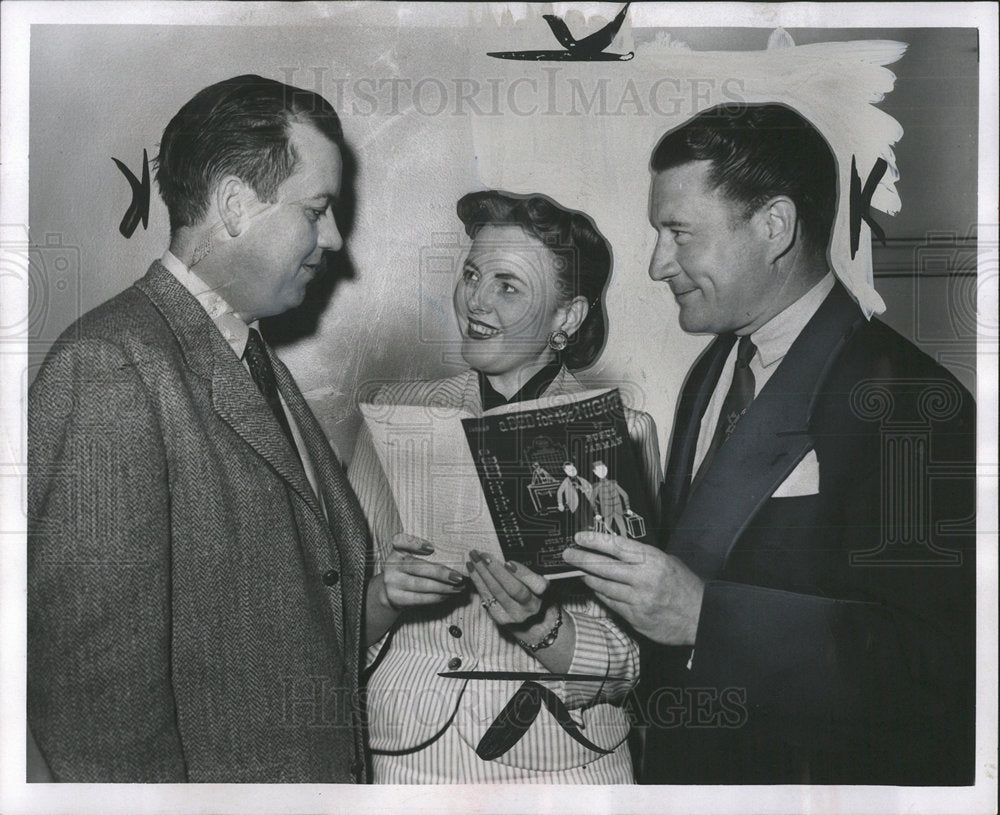 1952 Press Photo Rufus Harman Jeannie Scott Mumford - Historic Images