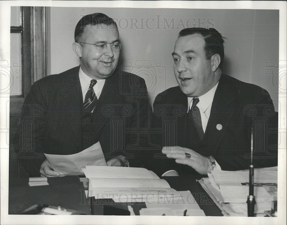 1940 Press Photo Michael F Widman Ford Motor Chicago - Historic Images