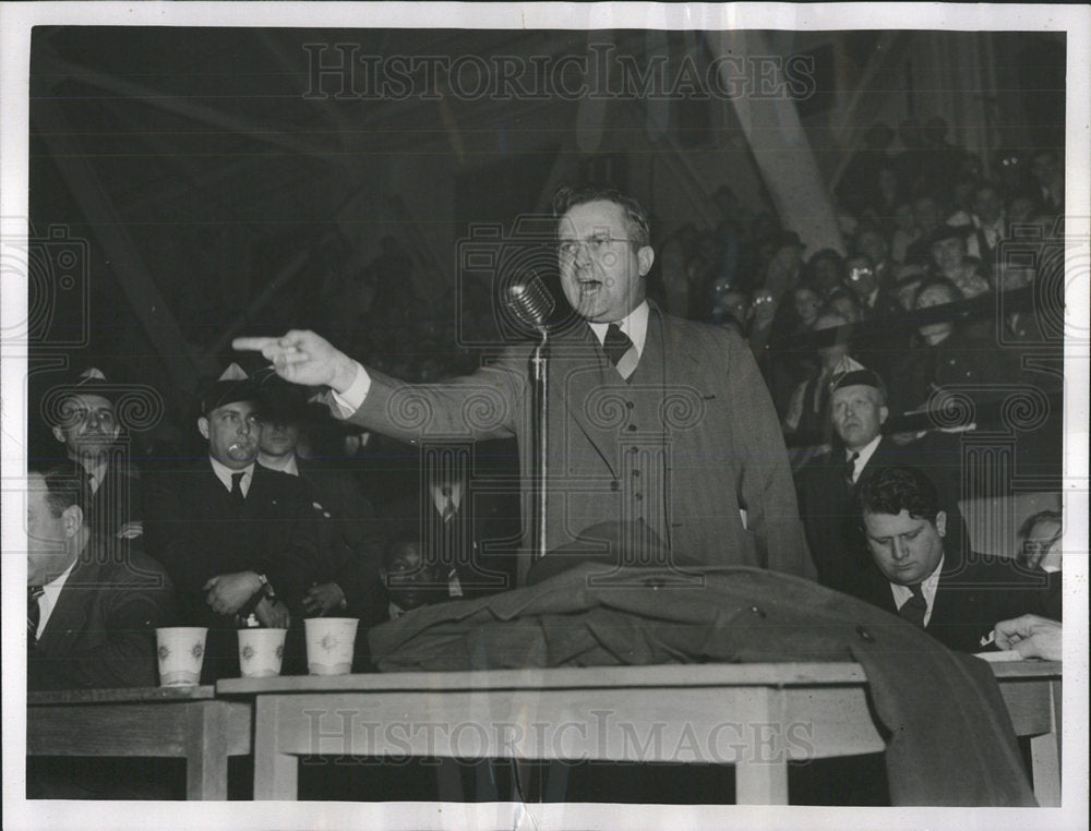 1941 Press Photo Micheal Widman Jr UAW Detroit Coliseum - Historic Images