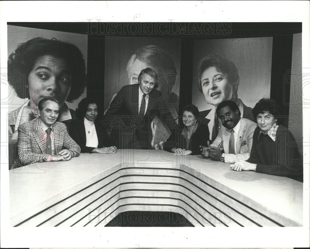 1981 Press Photo Mike Serra Janice Mort Joan Larry Dian - Historic Images