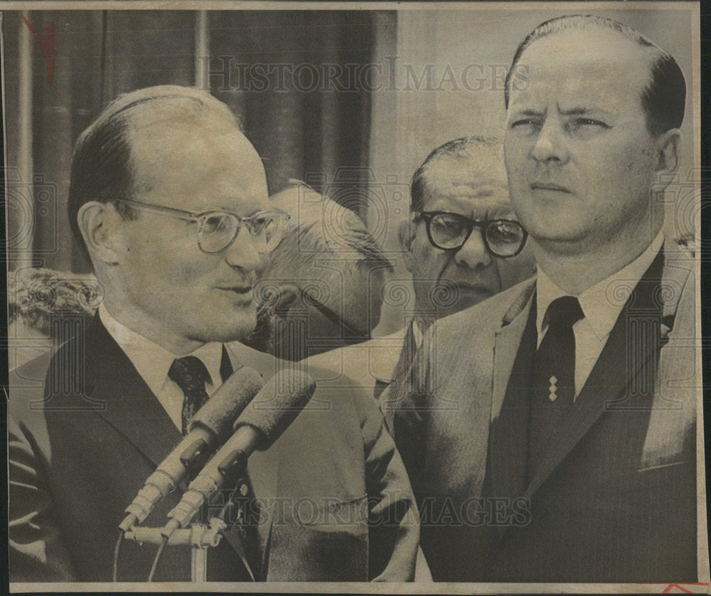 1967 Press Photo McGeorge Bundy Talk About Arab Plans - Historic Images