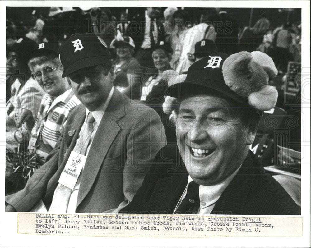 1984 Press Photo Jerry Miler Jim Woods Grosse Pointe - Historic Images