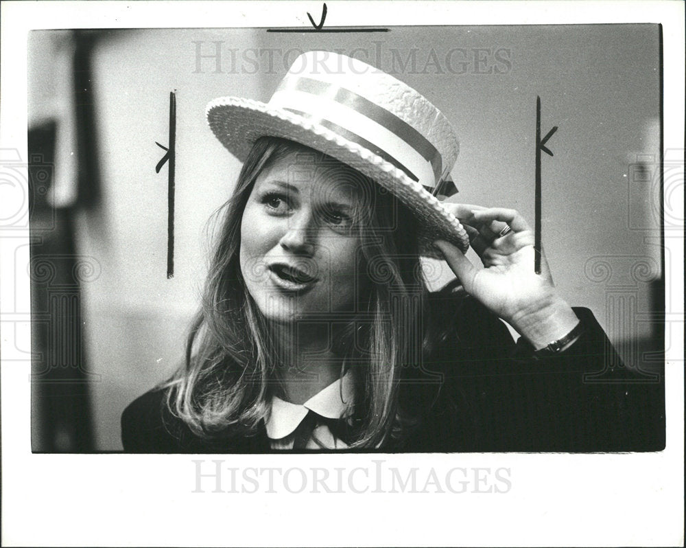 1980 Press Photo Teri Charney Republican Convention Det - Historic Images