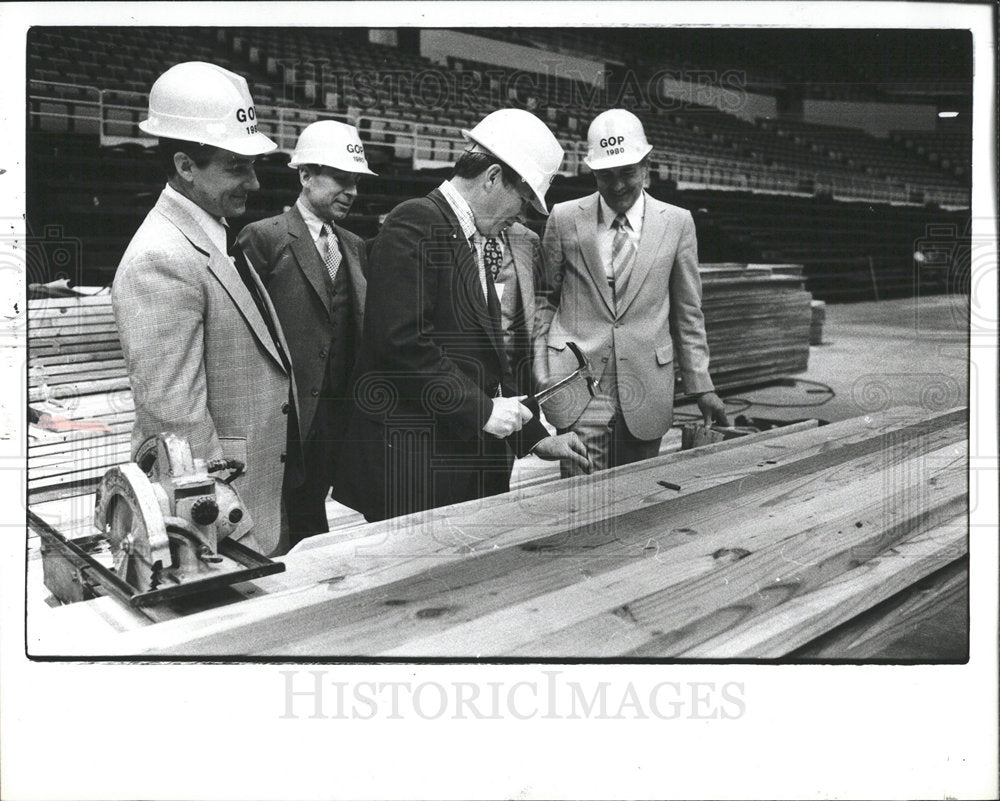 1980 Press Photo National Republican Convention Chicago - Historic Images