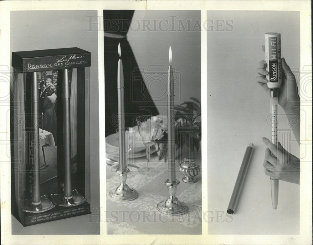 1962 Press Photo Modern Butane Fueled Version Candles - Historic Images