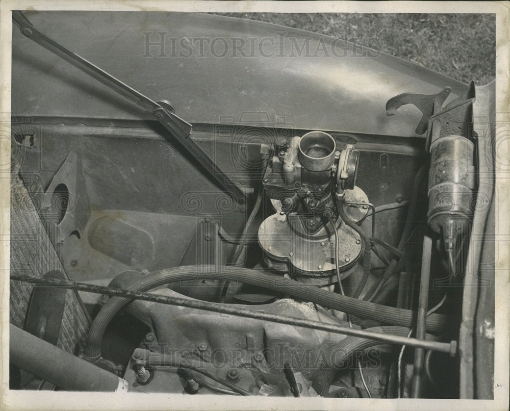 1948 Press Photo James Fenn invention carbon monoxide - Historic Images