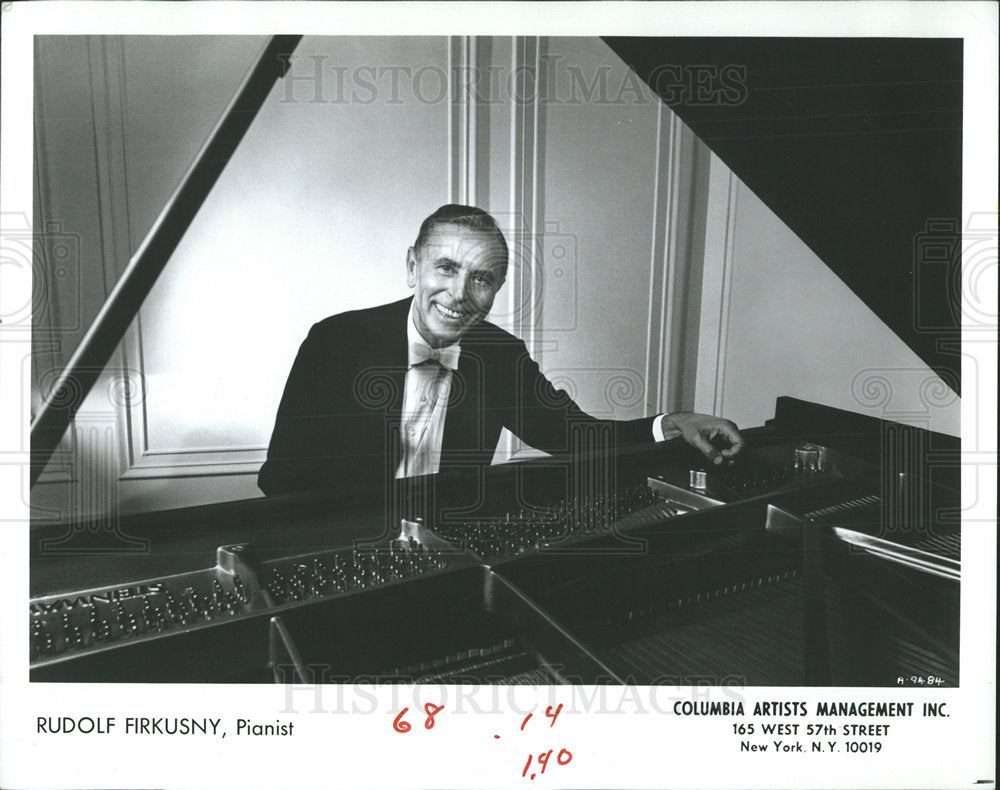 1984 Press Photo Pianist Rudolf Firkusny - Historic Images
