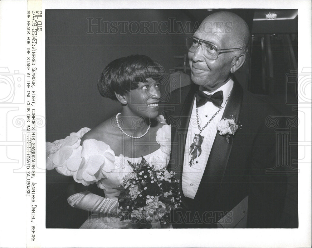 1993 Press Photo Winfred Seymour Jennifer Daniel - Historic Images