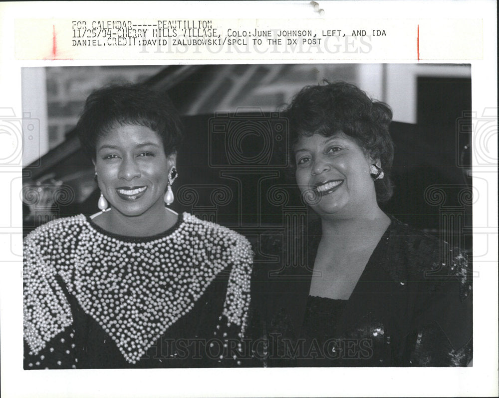 1994 Press Photo Caldendar Beautillion June Johnson Ida - Historic Images