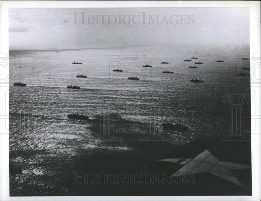 1942 Press Photo US Navy Ships Fleet - Historic Images