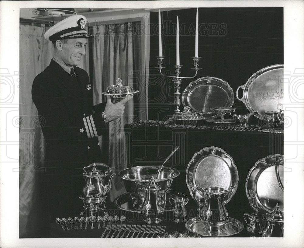 1945 Press Photo U.S. cruiser Chicago - Historic Images