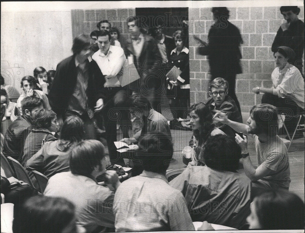 1970 Press Photo student protest leaders Illinois plan - Historic Images