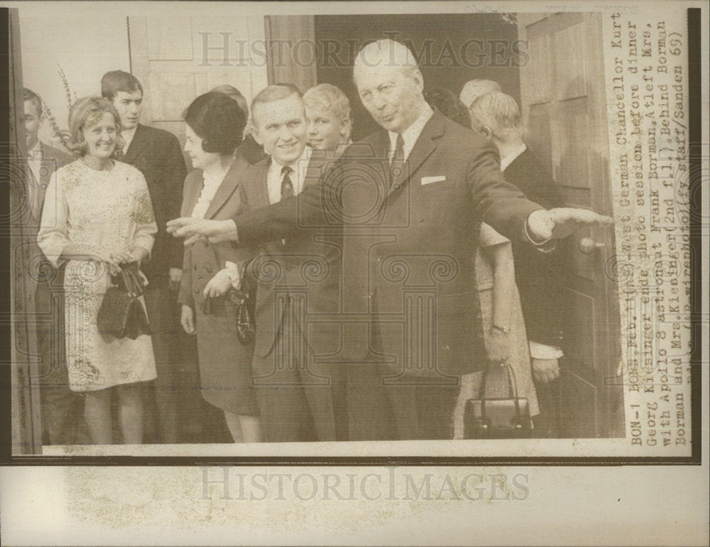 1969 Press Photo German Chancellor KurtGeorge Kissinger - Historic Images