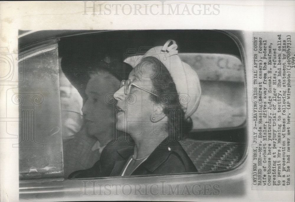 1949 Press Photo GERHART EISLER GERMAN POLITICIAN - Historic Images