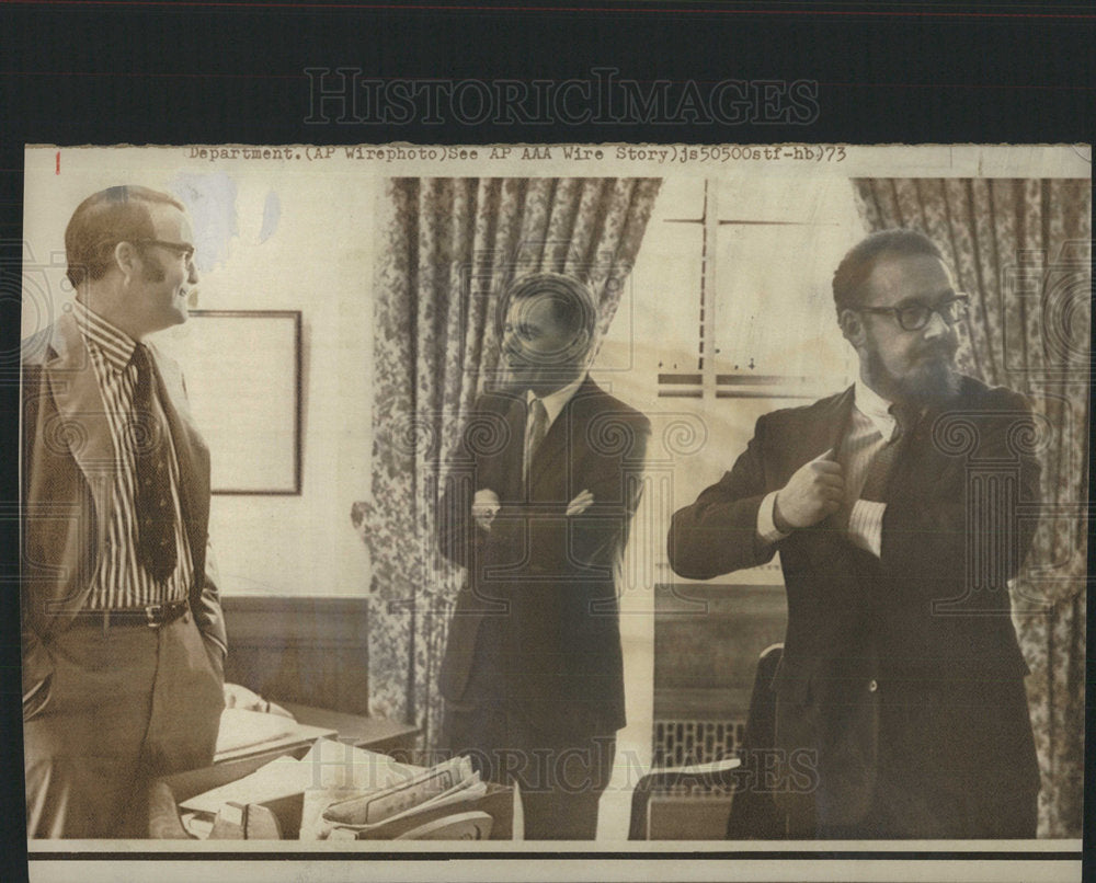 1973 Press Photo Peterson Bork Buckelshaus Attorney Gen - Historic Images