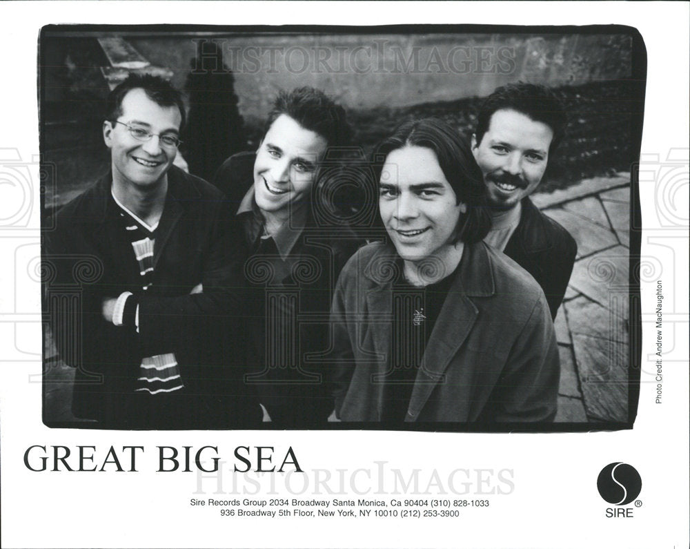 1999 Press Photo Entertainment Group Great Big Sea - Historic Images