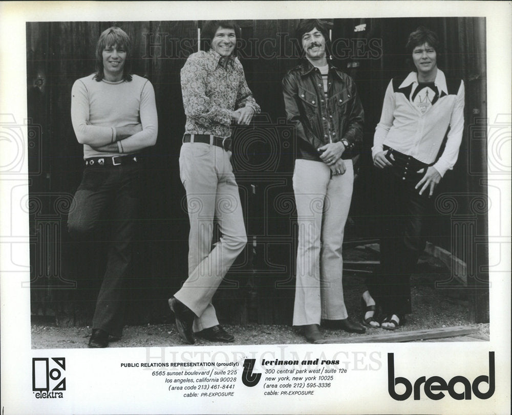 1973 Press Photo Bread American Rock Music Band - Historic Images