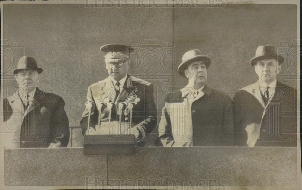 1968 Press Photo Podgorny, Grechko and Kasygin - Historic Images