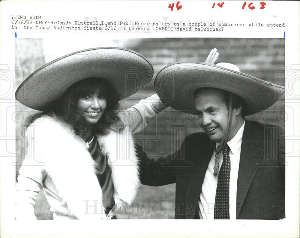 1988 Press Photo Kintzell Paul Esserman Young Audiences - Historic Images