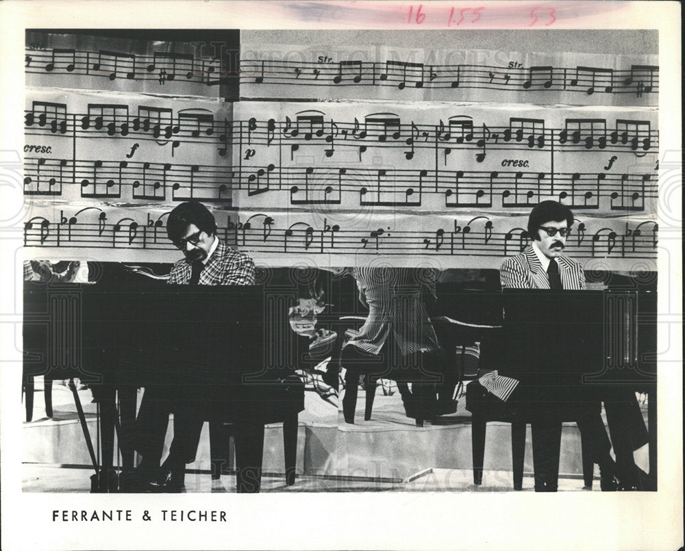 1983 Press Photo Ferrante Teicher Piano Duo Classical - Historic Images