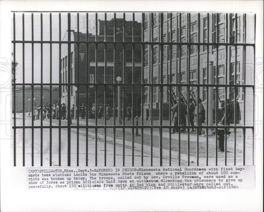 1960 Press Photo Minnesota State Prison After Riot - Historic Images