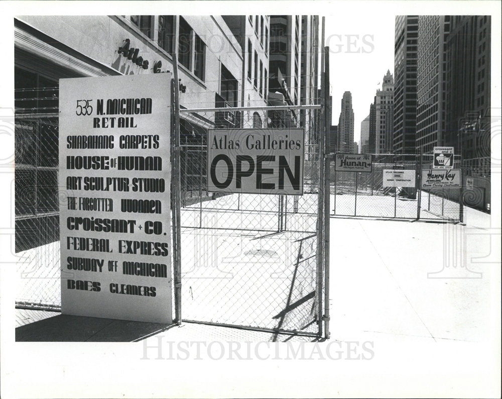 1991 Press Photo fence construction merchants Michigan - Historic Images