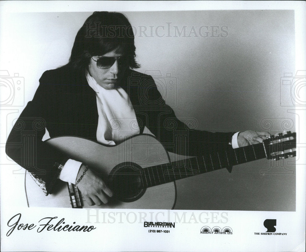 1978 Press Photo Puerto Rican Singer Jose Feliciano - Historic Images