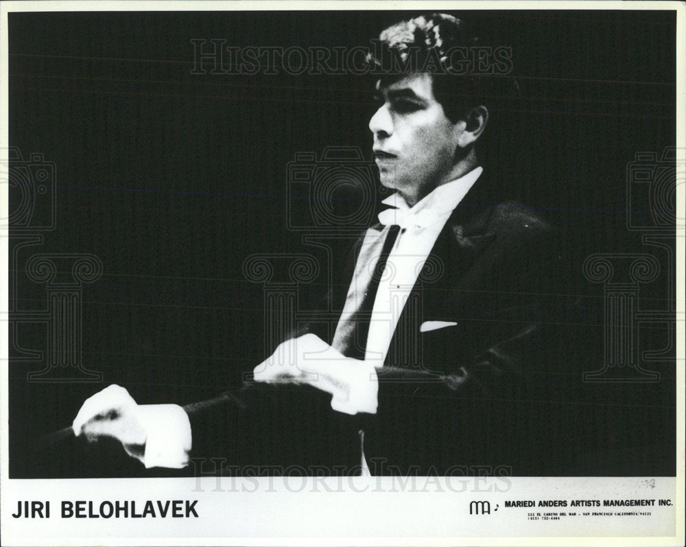 1986 Press Photo Jiri Belohlavek Czech conductor - Historic Images