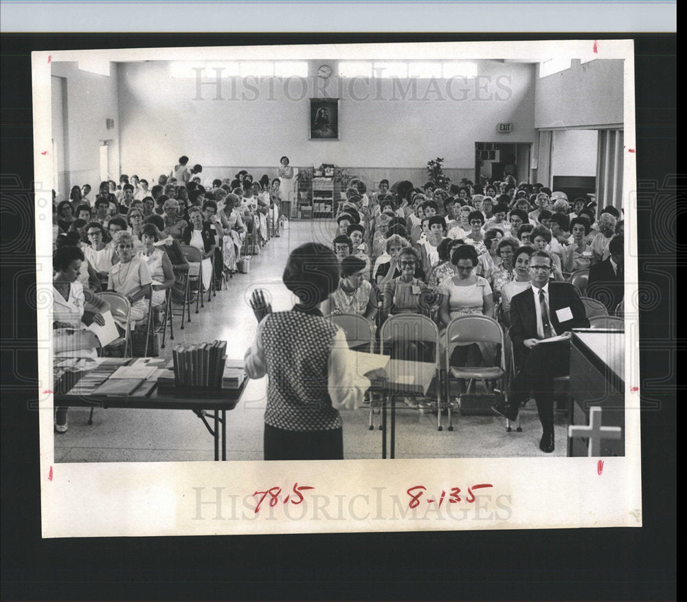 1966 Press Photo Pinellas County PTA Meeting Big Crowd - Historic Images