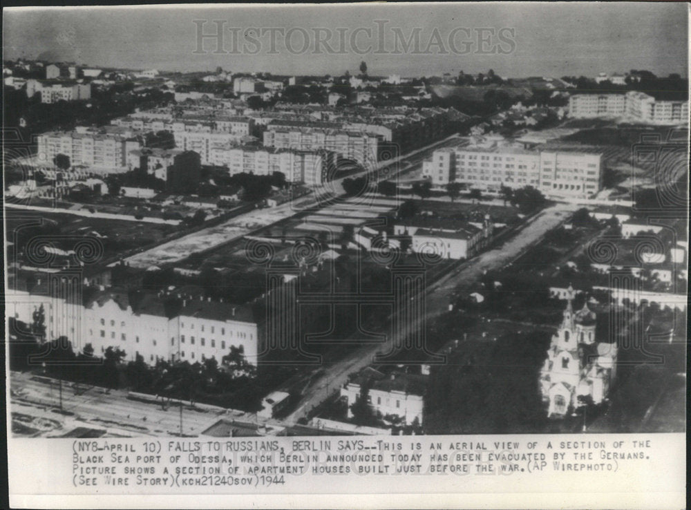 1944 Press Photo Black Sea Port Odessa Berlin Germans - Historic Images