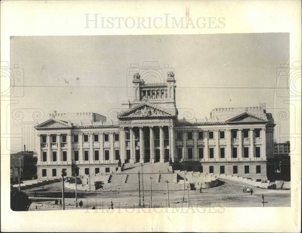 1933 Press Photo Legislative Palace Montevideo Uruguay - Historic Images