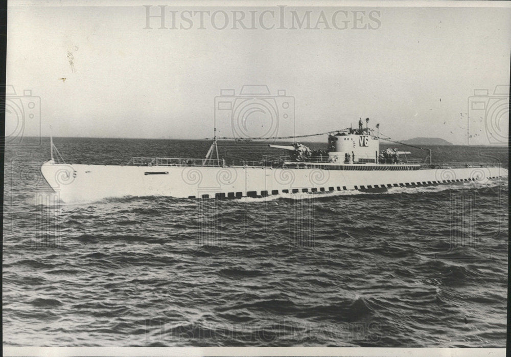 1930 Press Photo Submarine V6 San Francisco Bay Tests - Historic Images