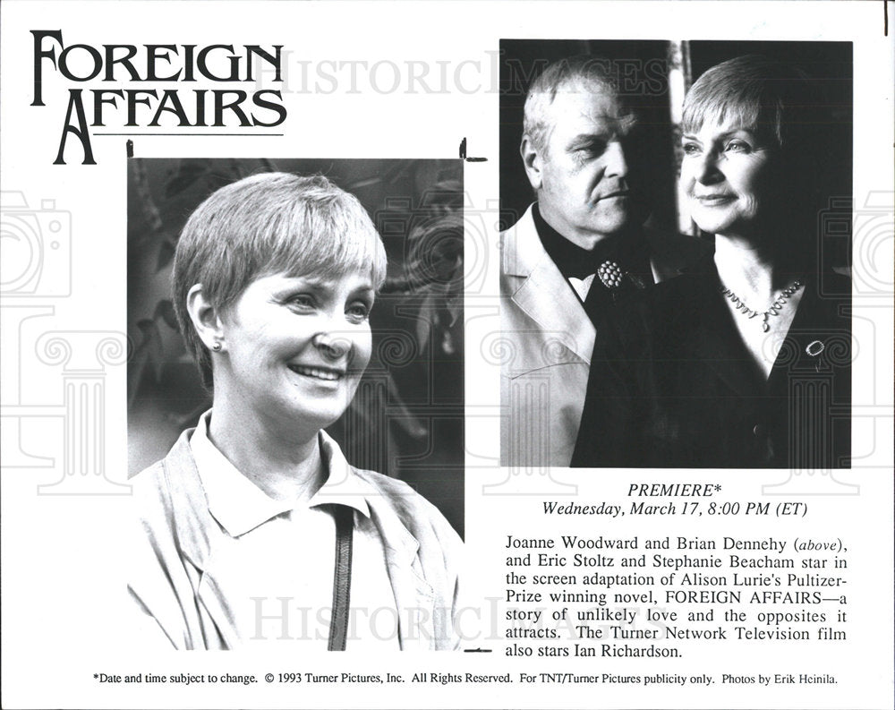 1993 Press Photo Foreign Affairs Joanne Woodward - Historic Images