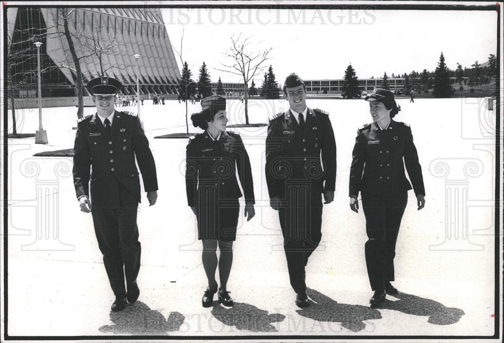 1980 Press Photo Air Force Academy Easton Spicer Slavec - Historic Images