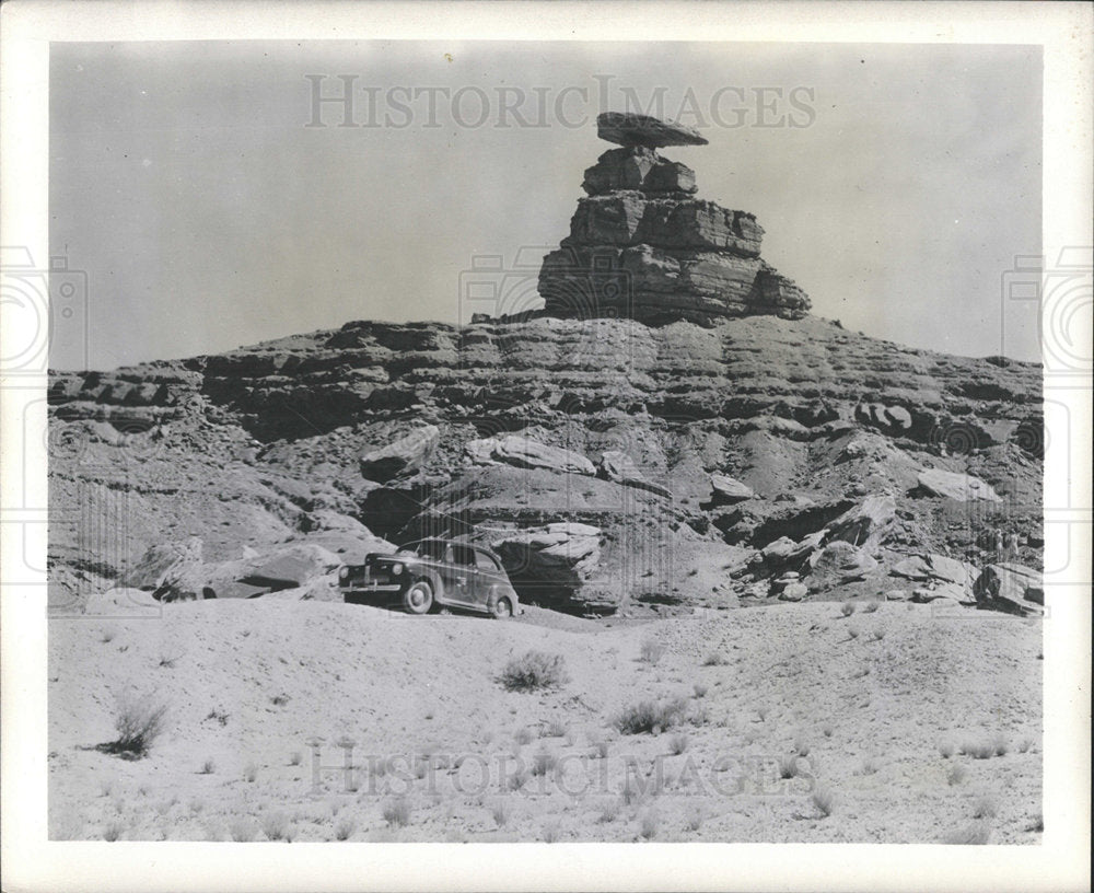 1948 Press Photo Mexican Hat Rock Utah - Historic Images