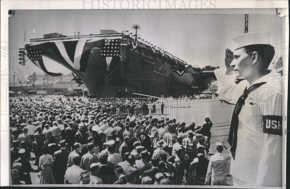 1958 Press Photo USS Independence - Historic Images